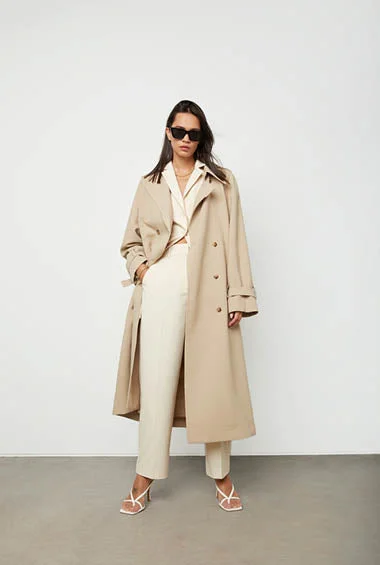OVERSIZED TRENCH COAT Stylish Long Trench Coat