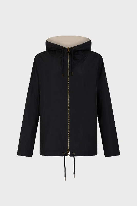 Trench Coat Tiphaine Dae07a018 Black Trendy Puffer Trench Coat