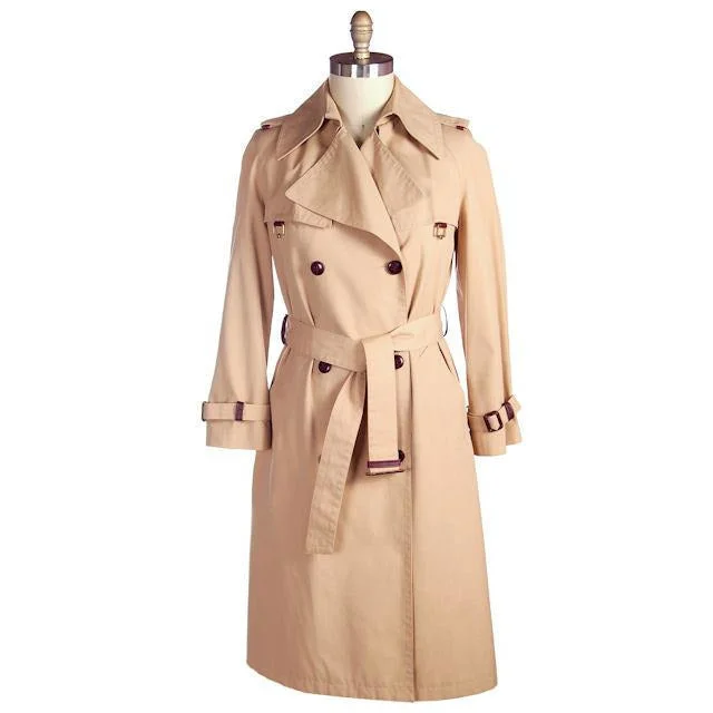 Vintage Etienne Aigner Trench Coat 1970s Size 38 Bust Casual Oversized Trench Coat