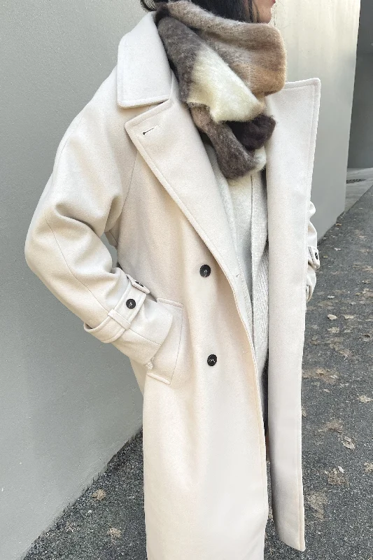 WINTER TRENCH COAT Elegant Long Trench Jacket