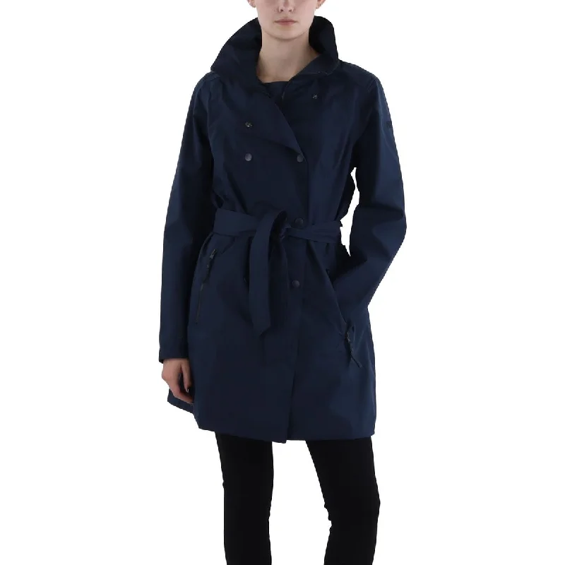 Helly Hansen Womens Waterproof Breathable Trench Coat Stylish Short Sleeve Trench