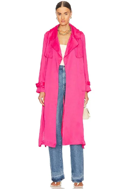 Steve Madden New Wave Trench Fashionable Oversized Trench Coat