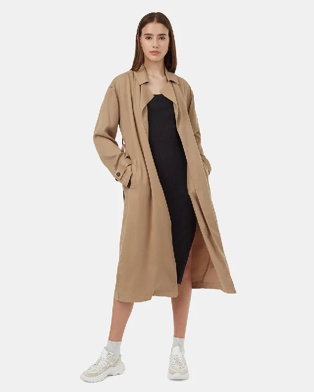 Tencel Trench Comfortable Casual Wool Trench