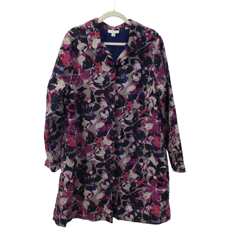Thakoon for Target Floral Trench Coat Size XL Warm Waterproof Trench Coat