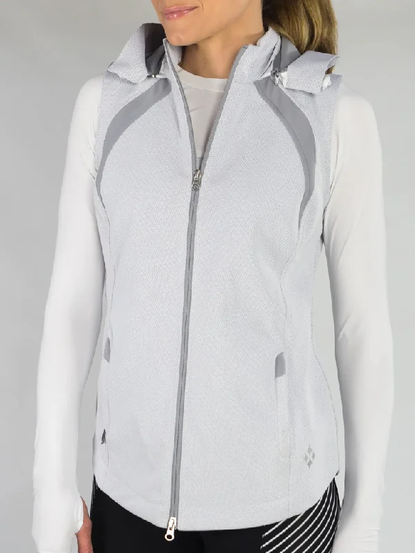 New Jofit Sprint Hooded Vest in Light Gray. MSP$156 Hoodie with Emblem Brand Identity New Jofit Sprint Hooded Vest in Light Gray. MSP$156 Hoodie with Emblem Brand Identity