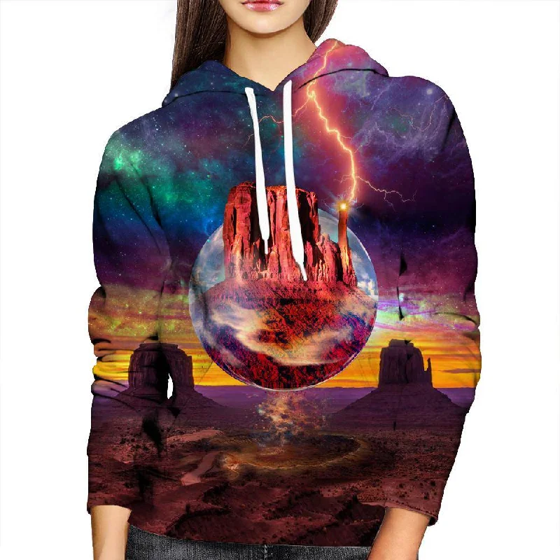 Arizona Monument Valley Womens Hoodie Hoodie with Stripes Bold Sporty