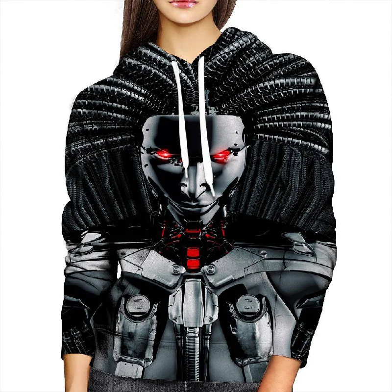 Beryllium Princess Black Womens Hoodie Hooded Sweatshirt Casual Wear Street Style
