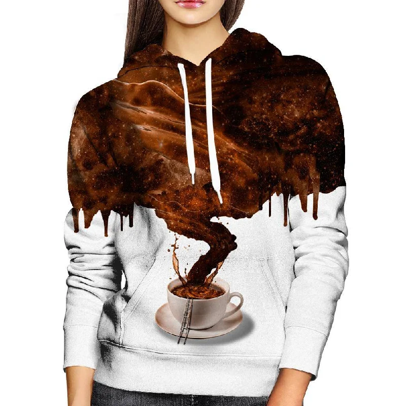 Cuban Coffee Womens Hoodie Hoodie with Velcro Closure Adjustable Secure