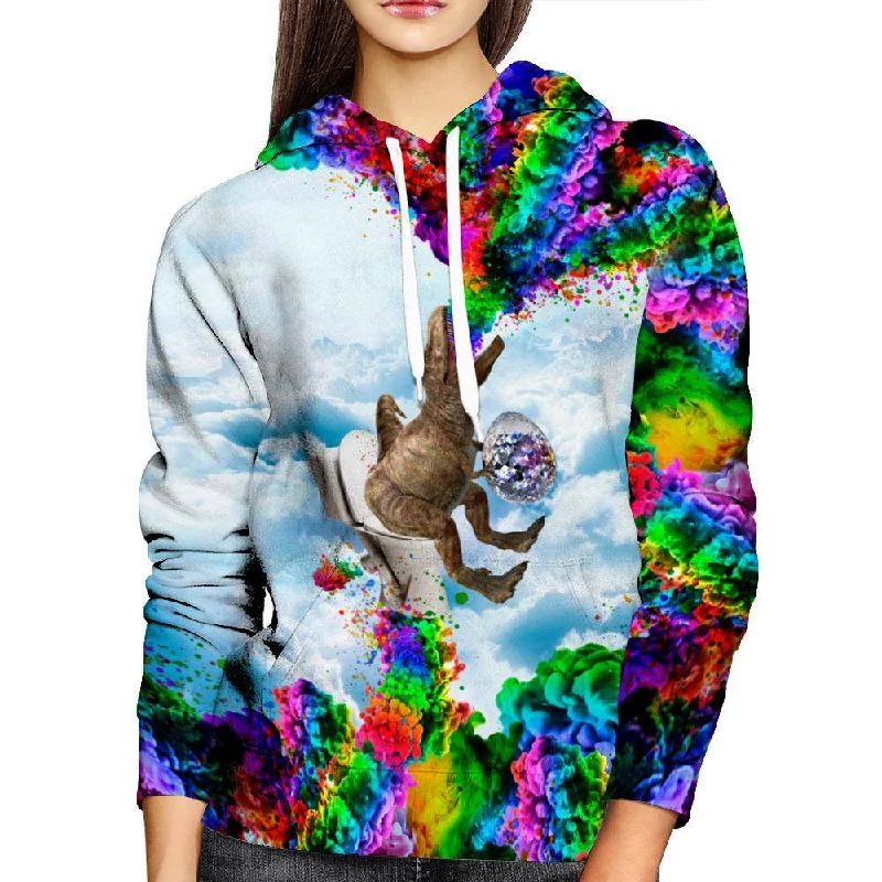 Dino Shats Womens Hoodie Hoodie with Cuffed Sleeves Snug Secure