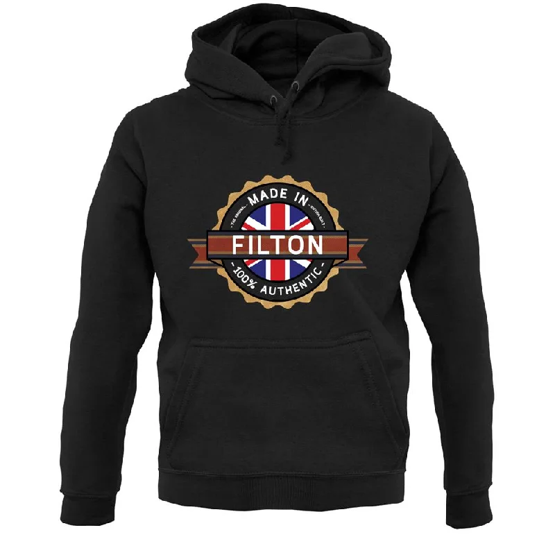 Made In Filton 100% Authentic Unisex Hoodie Hoodie with Hem Lace Feminine Delicate