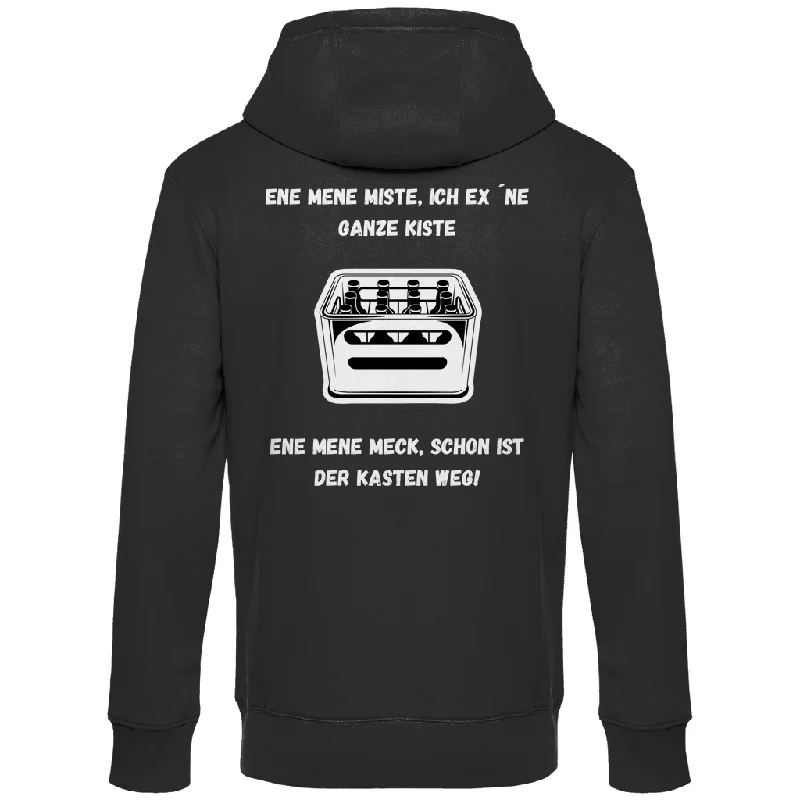 Premium Hoodie "Ene mene miste" (Backprint) Hoodie with Pocket Utility Practical