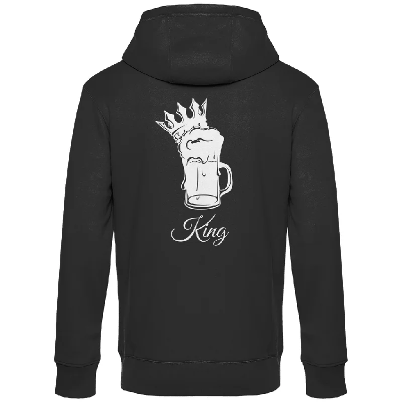 Premium Hoodie "King" (Backprint) Hoodie with Elastic Waist Stretchable Comfortable