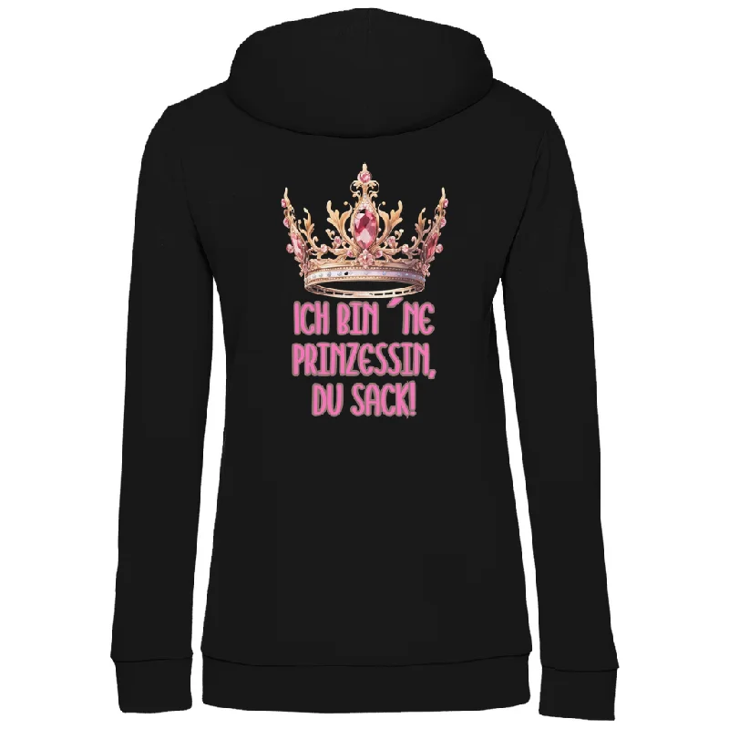Premium Hoodie "Prinzessin" (Woman) (Backprint) Hoodie with Elastic Cuffs Stretchable Comfortable Premium Hoodie "Prinzessin" (Woman) (Backprint) Hoodie with Elastic Cuffs Stretchable Comfortable