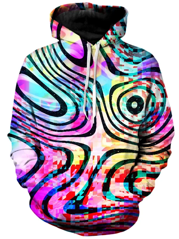 Psytrance Unisex Hoodie Hoodie with Rolled Sleeves Casual Relaxed