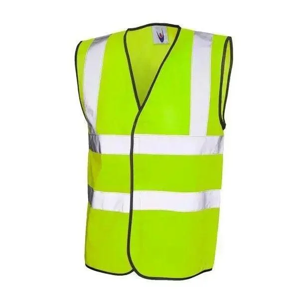 Hi Viz Safety Yellow Waistcoat Elegant Puffer Waistcoat Vest