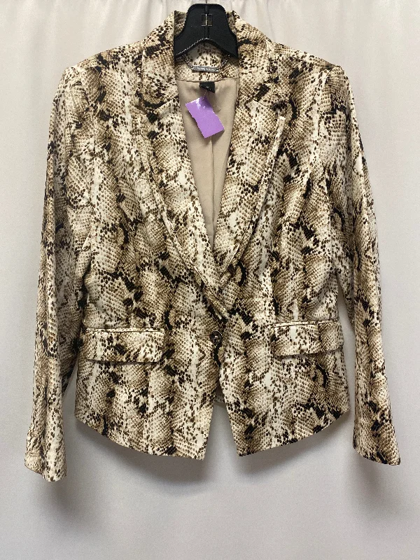 Animal Print Blazer White House Black Market, Size M Women's Handmade Blazer