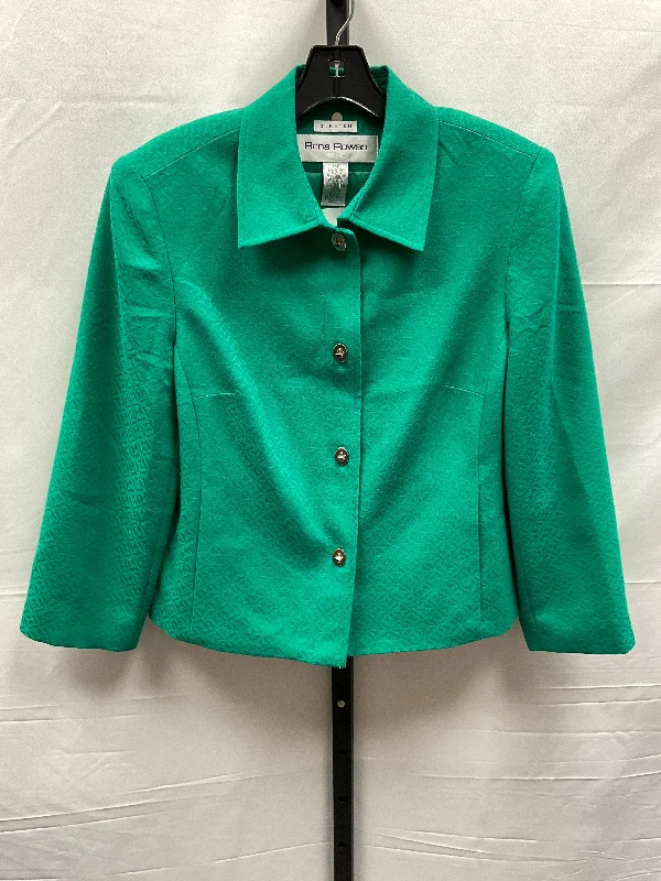 Aqua Blazer Rena Rowan, Size 12petite Women's Business Blazer