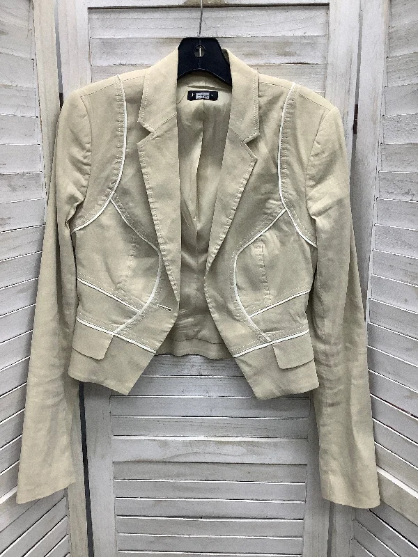 Beige Blazer Bebe, Size 2 Women's Boutique Suit