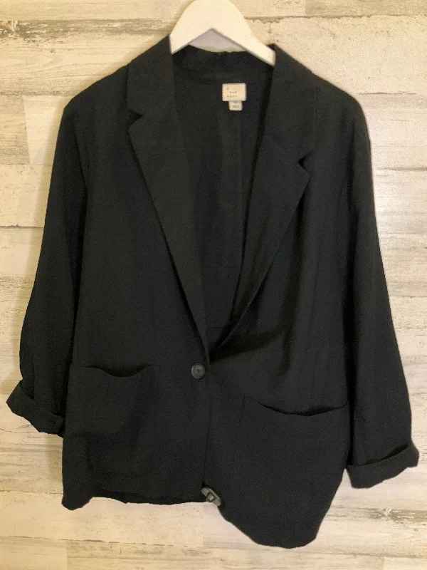 Black Blazer A New Day, Size 1x Women's Trendy Jacket