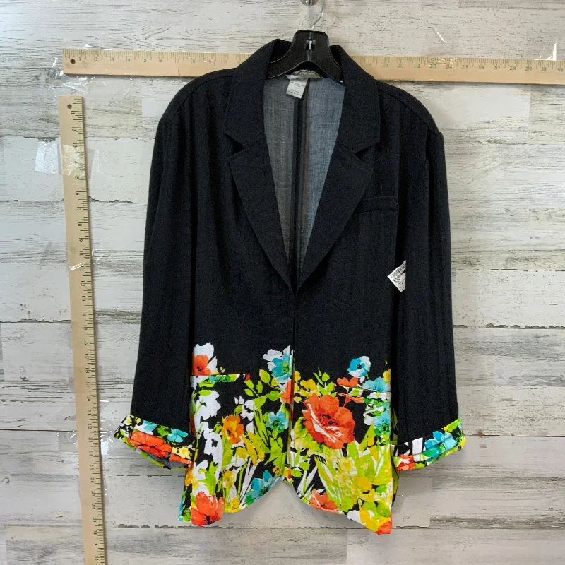 Black Blazer Multiples, Size Xl Women's Navy Jacket