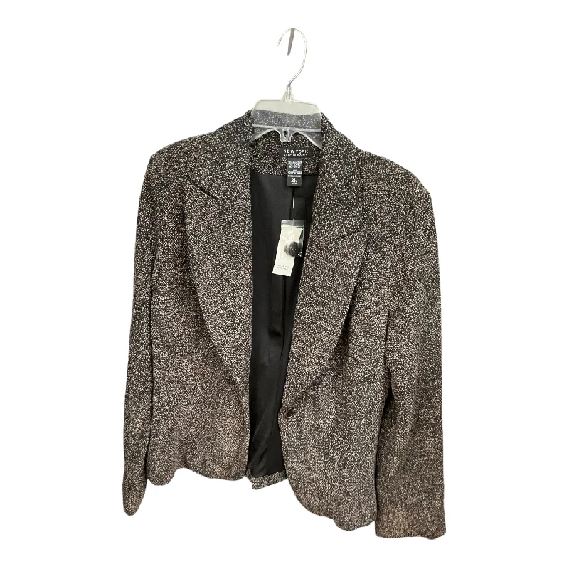 Black & Brown Blazer New York And Co, Size Xl Women's Elegant Suit