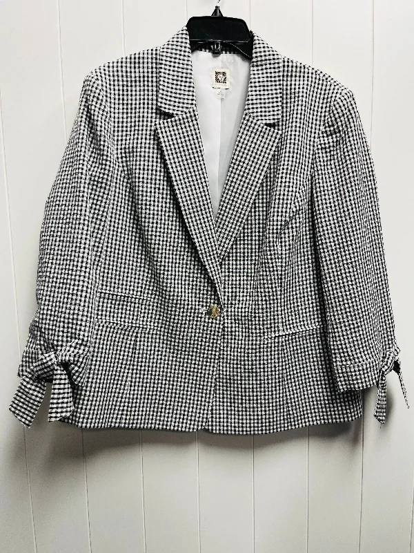 Black & White Blazer Anne Klein, Size Xl Women's Classic Suit