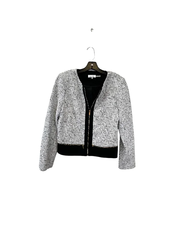 Black & White Blazer Calvin Klein, Size L Women's Premium Blazer