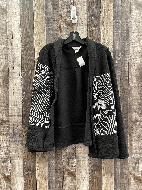 Black & White Blazer Cj Banks, Size 1x Women's Trench Blazer