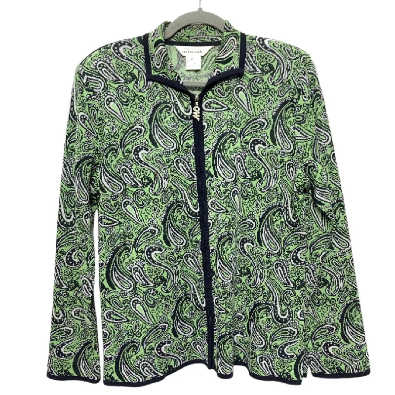 Blue & Green Blazer Misook, Size M Women's Adventure Blazer