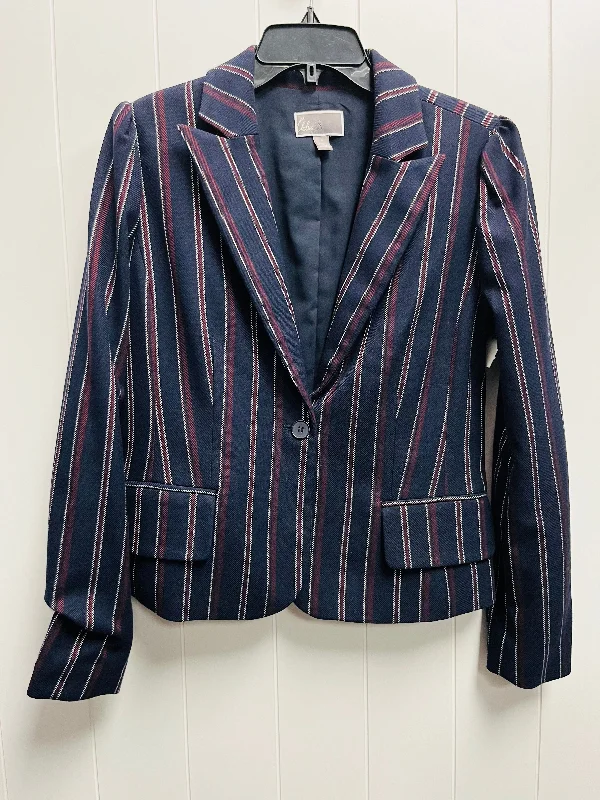 Blue & Red Blazer Chelsea 28, Size M Women's Handmade Blazer