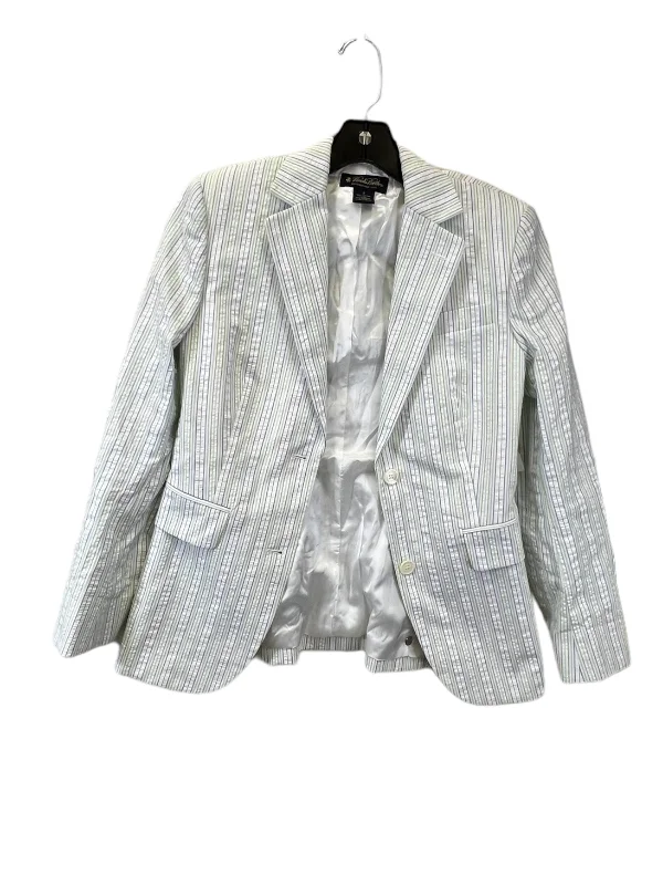 Blue & White Blazer Brooks Brothers, Size Xs Slimming Women's Blazer