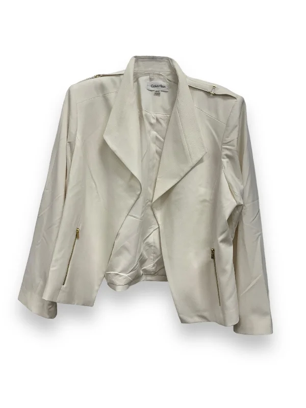 Cream Blazer Calvin Klein, Size 2x Women's Classic Blazer