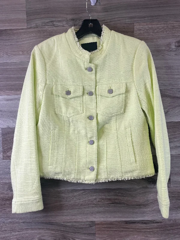 Green Blazer Banana Republic, Size S Women's Leather Blazer
