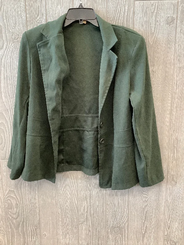 Green Blazer Notations, Size L Women's Custom Jacket
