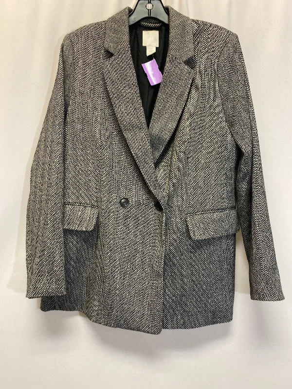 Grey Blazer H&m, Size M Women's Luxurious Jacket