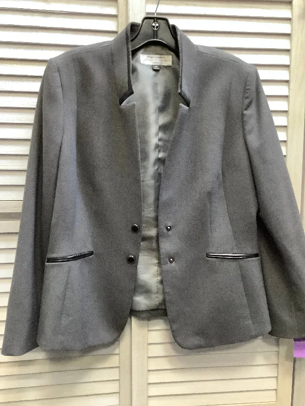 Grey Blazer Tahari By Arthur Levine, Size 12petite Women's Luxurious Jacket