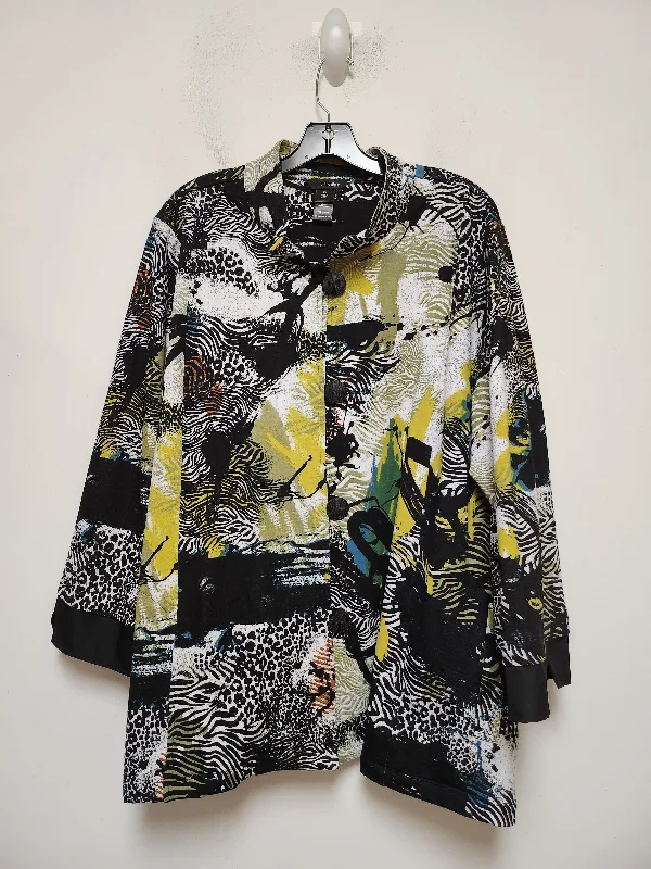 Multi-colored Blazer Ali Miles, Size 2x Women's Formal Blazer