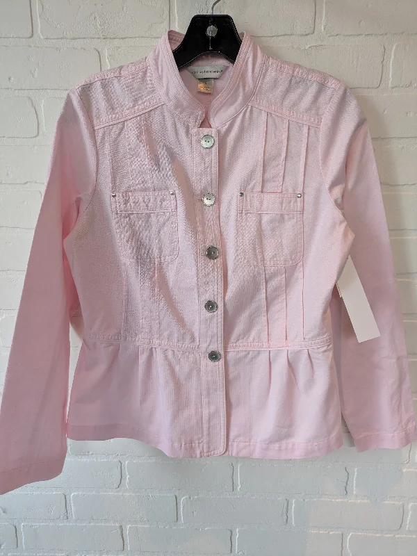 Pink Blazer Christopher And Banks, Size S Cotton Blend Blazer