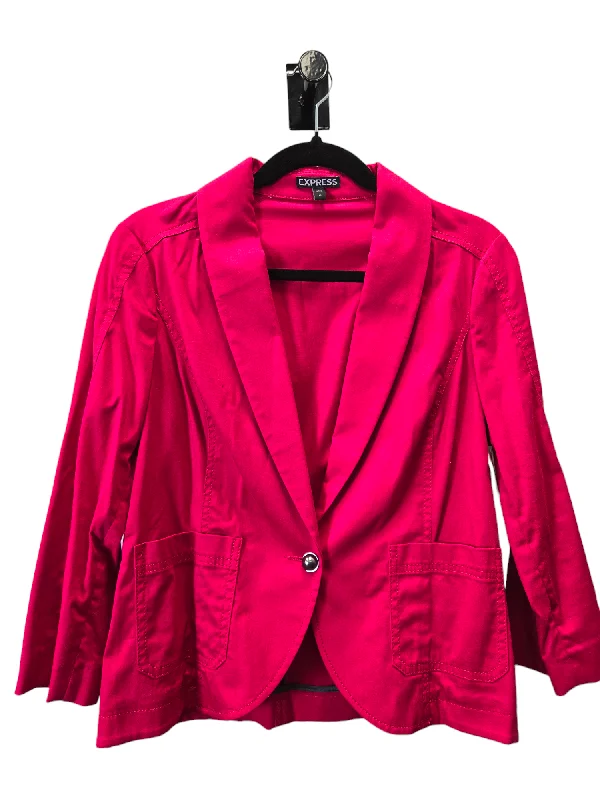 Pink Blazer Express, Size L Women's Vintage Jacket
