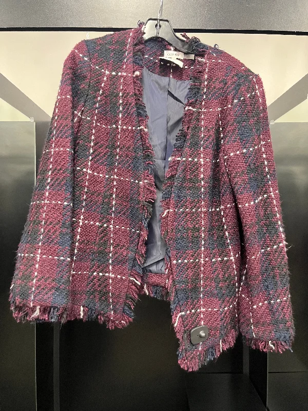 Plaid Blazer Calvin Klein, Size L Women's Fashion Blazer
