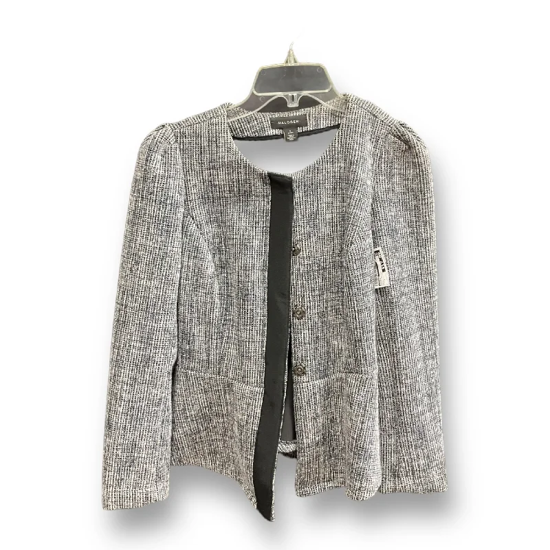 Plaid Pattern Blazer Halogen, Size S Women's Simple Jacket