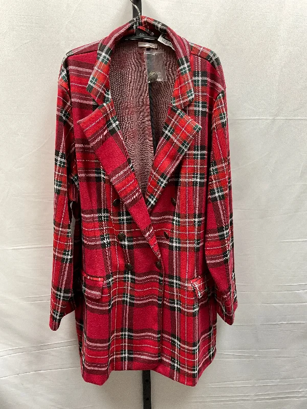 Plaid Pattern Blazer Maurices, Size 3x Women's High-End Blazer