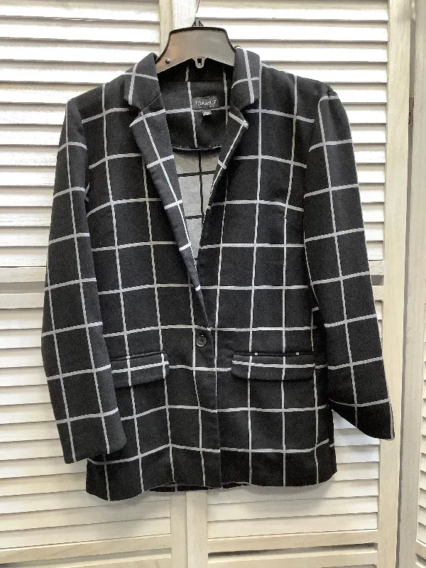 Plaid Pattern Blazer Top Shop, Size 6 Women's Fashion Blazer