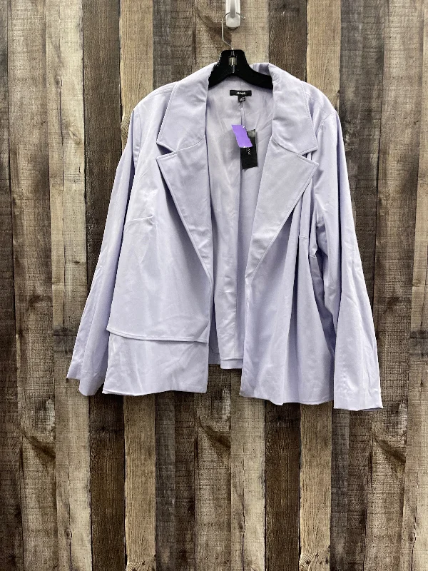 Purple Blazer Alfani, Size 3x Linen Women's Suit