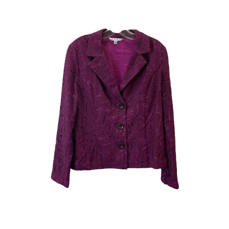Purple Blazer By Cabi, Size: M Women's Vintage Suit