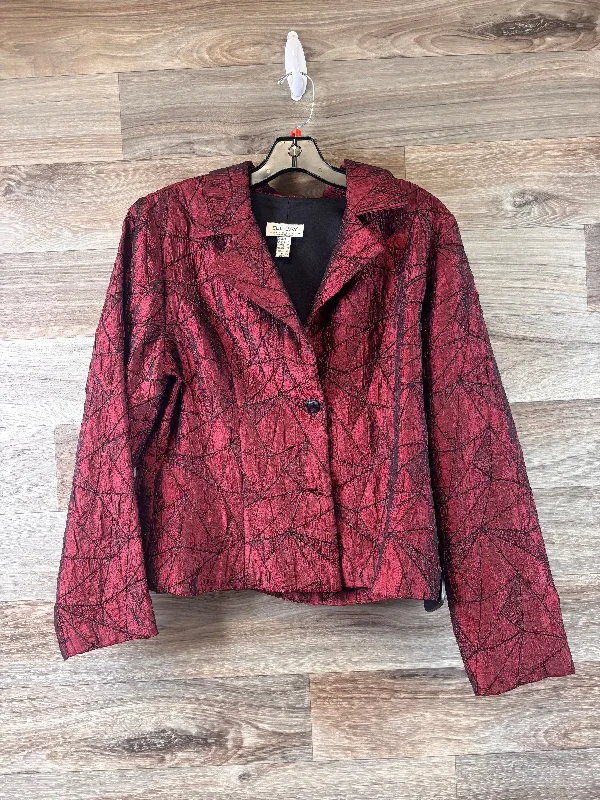 Red Blazer Cmf, Size L Women's Formal Blazer