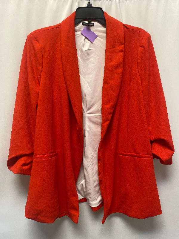 Red Blazer Fashion Nova, Size 2x Women's Unique Blazer