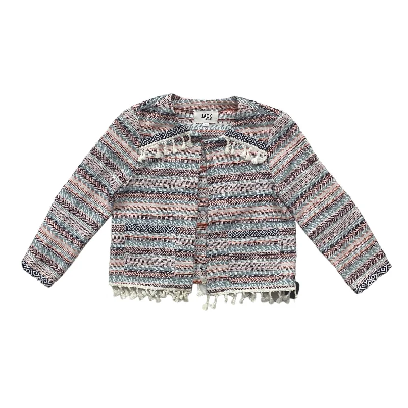 Striped Pattern Blazer Jack By Bb Dakota, Size M Women's Travel Jacket