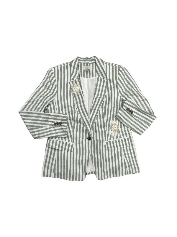 Striped Pattern Blazer Loft, Size 12petite Women's Classic Blazer