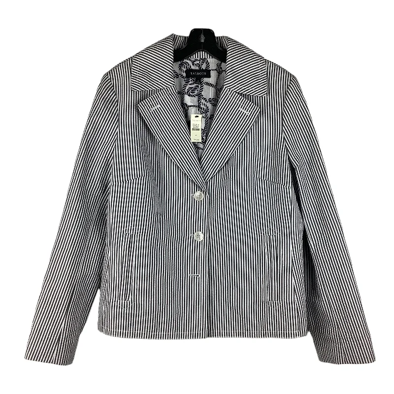 Striped Pattern Blazer Talbots, Size 16 Women's Patchwork Suit